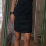 All Saints Black Zip Up Bodycon Dress Photo 1