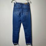 American Eagle  Blue Distressed Stretch Mom Jean Women's 00 Regular Photo 2