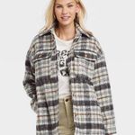 Universal Threads NWT Universal Thread Neutral Plaid brushed shacket/shirt jacket size Xl Photo 0