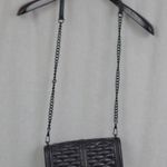 Rebecca Minkoff  Black Quilted Leather Turnlock Closure Crossbody Purse Photo 0
