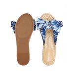 Nine West  Slide Sandals Espadrille Blue Tie Dye Blanche Size 10M New in Box Photo 8