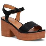 Wonderly  Black and Tan Platform Sandals Photo 0