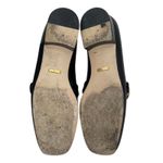 Gucci  Double GG Logo Square Toe Slip On Leather Loafer Black Size 38 Photo 9