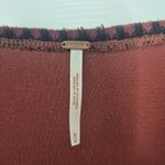 Free People  Cozy Day Mini Dress Rust Black Southwestern Aztec Size Medium NWOT Photo 4