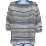 Lafayette 148 New York Italian fabric striped tunic blouse size S Photo 1