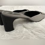 Gucci Authentic  Mule Slides Kitten Stingray Heel Shoes 7.5‎ 7 1/2 Photo 5