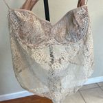 House Of CB  L D-DD FERNANDA CREAM PAISLEY LACE TOP‎ NWOT sheer Photo 3