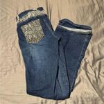 Ranch Dress’n Chic Blue Boot Cut Jeans with Patterned Cowgirl 🤠 Pocket Size M Photo 0
