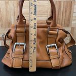 Michael Kors MICHAEL  Brookville Update Cognac Brown Leather Medium Bowling Bag Photo 7