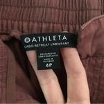 Athleta Cabo Retreat linen cropped wide leg pants 4P Photo 7