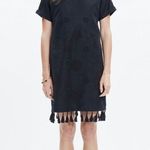 Madewell  tassel shift dress embroidered small Photo 2