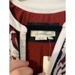 Anthropologie Gretel Embroidered Oversized Red Maxi Dress XS Bohemian Cottage Photo 3