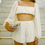 Sabo Skirt Cayenne Long Sleeve Yellow Floral Top size Medium NEW $58 Photo 0