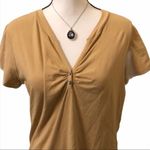 cha cha vente ⬇️  Gold Jewel V-Neck T-Shirt NEW XL Photo 0