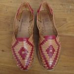 Ladies' Mexican Made Sidrey Catrina Huarache Shoes Size US 8 Tan Photo 7