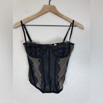 Urban Outfitters UO Out From Under Modern Love Taupe Brown Black Lace Corset Top size Medium $60 Photo 3