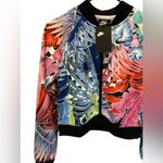 Nike Women's Floral Bomber Jacket Multicolor Size XS Zip Closure Photo 5