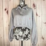 Alexander Wang Half-Zip crop Sweatshirt Photo 1