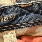 American Eagle  Womens Boy Fit Jeans Size 4 Live Your Life Distressed Jeans Photo 6