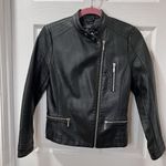 Halogen Quilted Faux Leather Moto Jacket Size XSmall Petite Photo 3