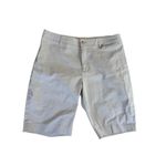 Jones New York Womens Beige Stretch Shorts Size 10 With Gold Accents & Zipper Po Photo 0