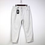 River Island  Womens US12 Luxe Collection Jeans White Straight Leg Button‎ Fly Photo 1