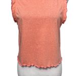 BP Tank Top Heathered Lettuce Edge Hem Sleeveless Coral Pink Women's Medium NWOT Photo 2