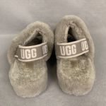 UGG  Fluff Yeah Slide Sandals Size 8 Gray Shearling Fuzzy Slippers Cozy Comfort Photo 2