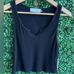 Lacausa  - NWT | Roxy Tank - Sz Large | Black - Ribbed Photo 3