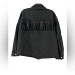 Le lis  black denim fringe jacket Photo 1
