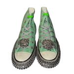Free People Nan-Ku Couture Cruise Studded High Top Sneaker 37/ 6.5 Spring Mint Photo 4