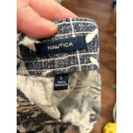 Nautica  Linen Blend Blue Outdoors Casual‎ Comfort Everyday Ladies Shorts Large Photo 5