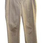 J.Crew  City Fit Chino Ankle Pants Beige White Pattern Size 2 Photo 0