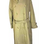 Burberrys London VTG Double Breasted Designer Classic Beige Trench Coat Sz 50 Photo 0