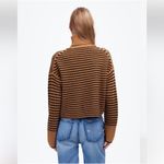 Madewell Wool Waffle-Knit Turtleneck in Stripe Photo 3