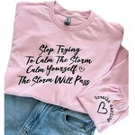 Gildan The Storm...Breathe Darling Pink Medium Women's Long Sleeve T-Shirt Photo 1
