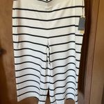 Maree Pour Toi Crop Stripe Pant Black & White Size 16 Photo 3