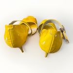 Jimmy Choo Yellow Patent Leather Peep Toe Mary Jane Heels Pumps EU 38.5 / US 8.5 Photo 9