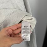 Aritzia TNA Cozy Fleece XL Perfect Sweatshirt Light Grey Heather Crop Photo 4