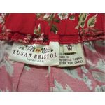 Susan Bristol Vintage skirt red floral sz small Photo 2