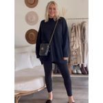 Free People  Easy Street Tunic in Black Size Small Photo 3