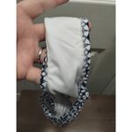 Jessica Simpson  NWT Size Large Navy Blue White Tiled Geo Swimwear Bikini Bottom Photo 2