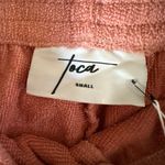 NWT Toca terry cloth peach pants medium lounge Orange Photo 1