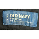 Old Navy Women Jeans Rockstar Mid-Rise Skinny Stretch Denim Black Size 36 Photo 2