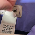 LL‎ Bean Women's Regular Small Lavender Nylon Fleece Lined Vest Zip Pockets Purple Photo 2