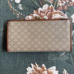 CELINE  Vintage Triomphe Tan and Brown Logo Wallet Photo 1