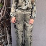 NWT SELF CONTRAST matching metallic classy cocktail set size small/ 2 pieces Gold Photo 0