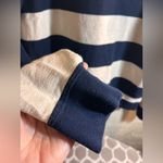 IZOD  Navy and White Striped Sweatshirt M loose fit rugby stripes M Photo 7