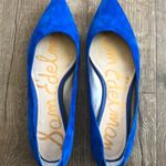 Sam Edelman Rae Blue Suede Pointed Toe Flats Photo 0