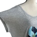 Style & Co  1X-Large Top Graphic Dolman Sleeve Scoop Neck Mountains Grey Heather Photo 2